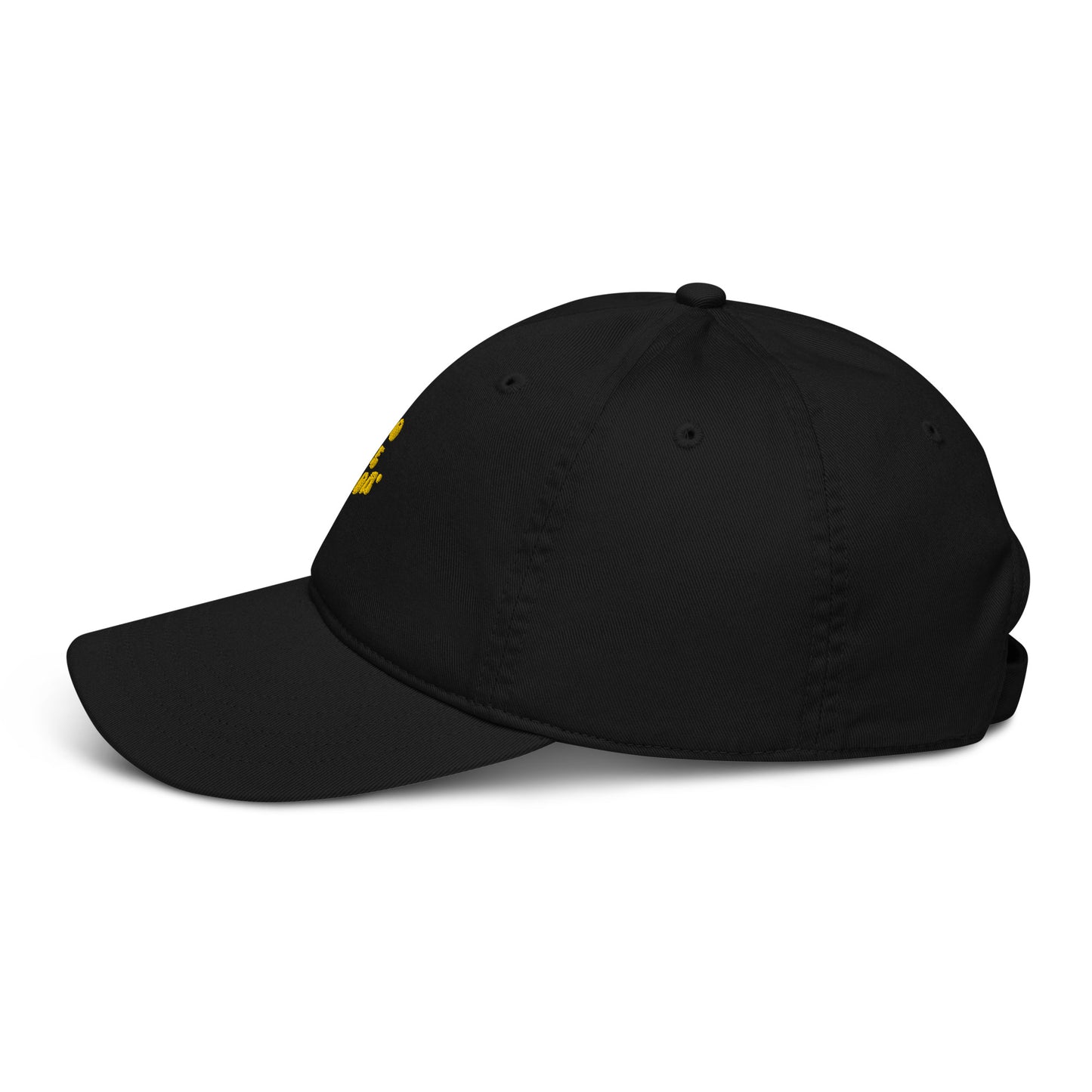 Organic dad hat-yellow logo