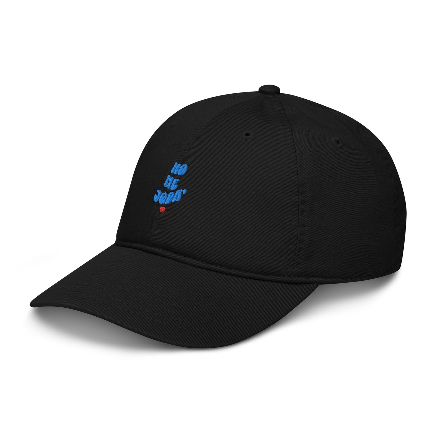 Organic dad hat -blue logo- heart