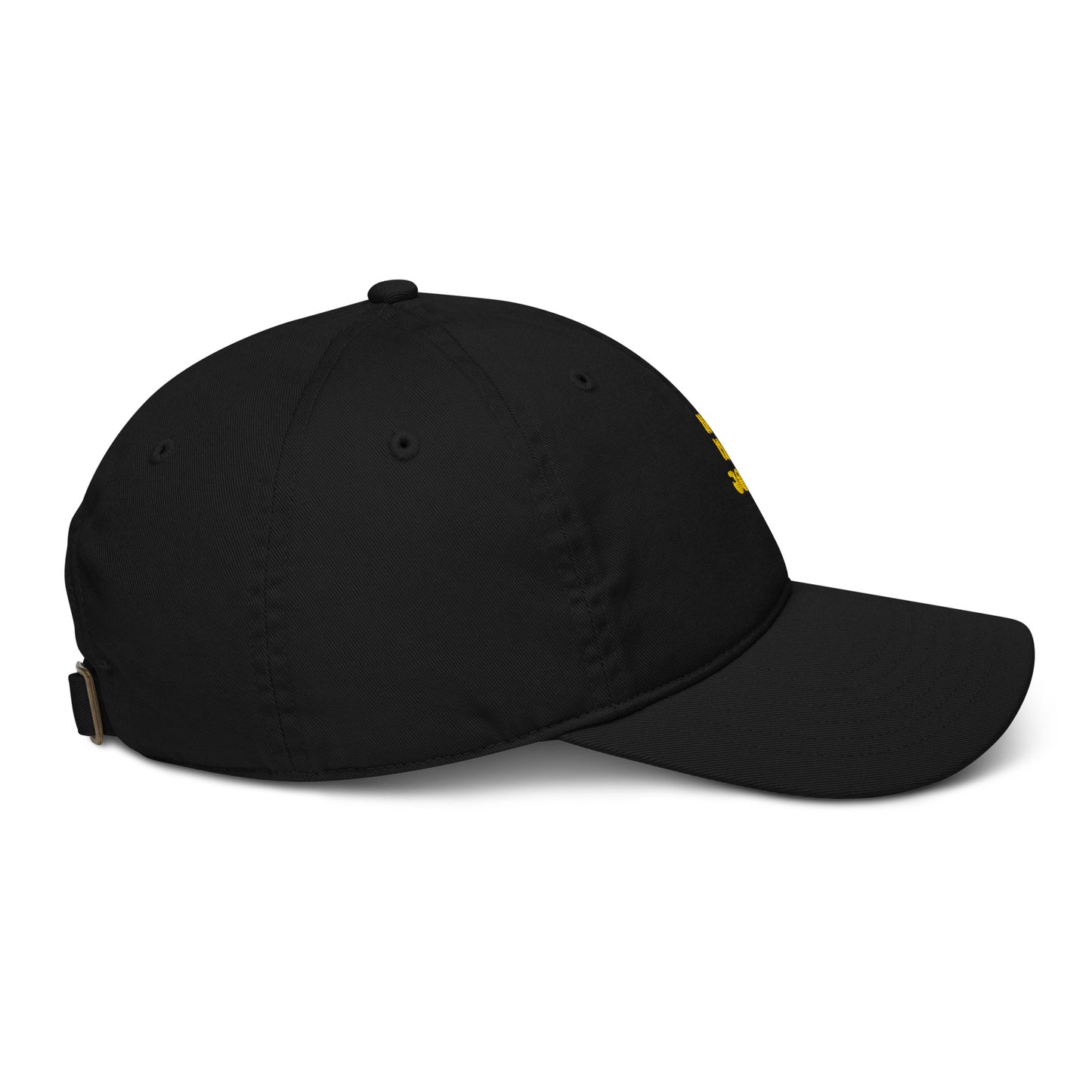 Organic dad hat-yellow logo