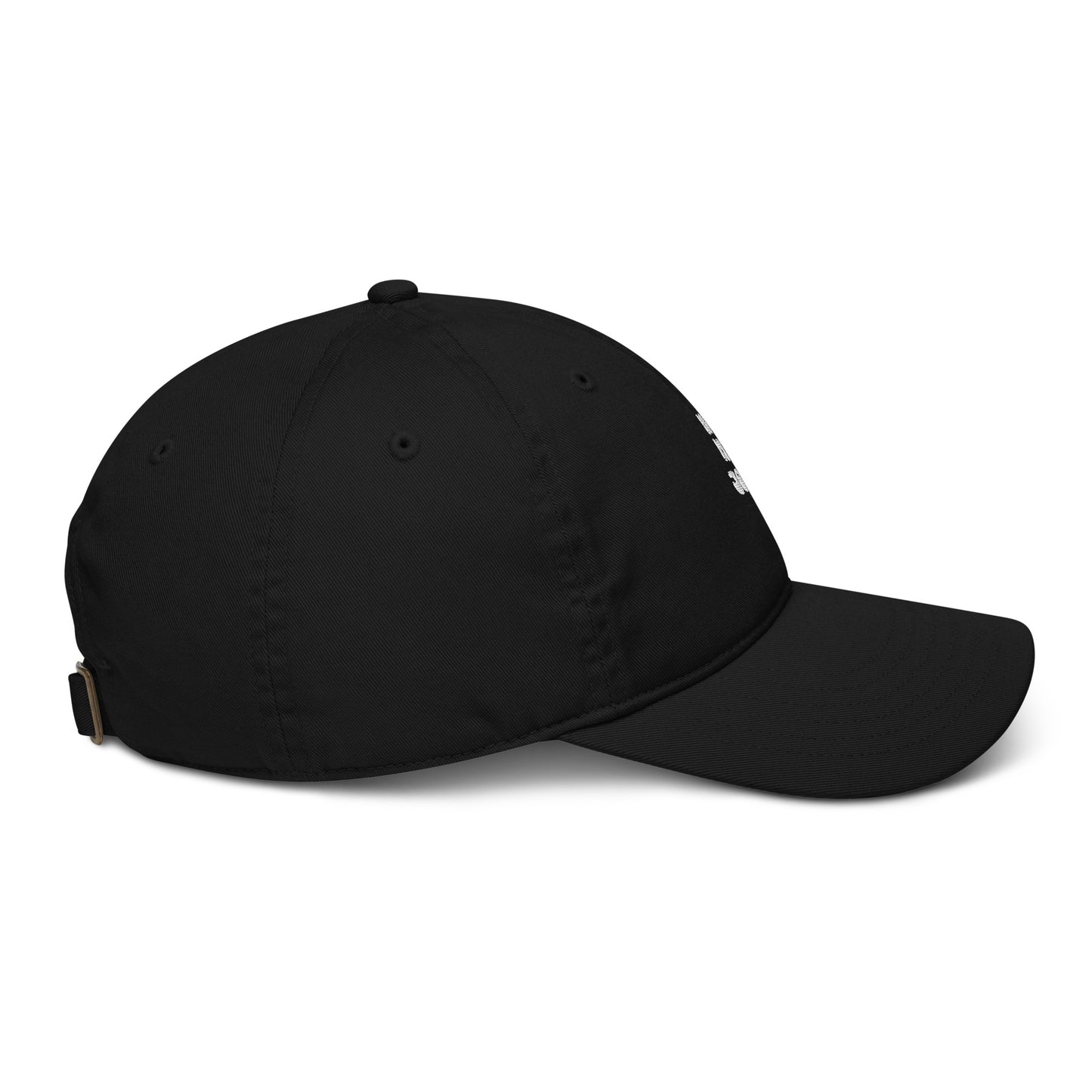Organic dad hat-white logo