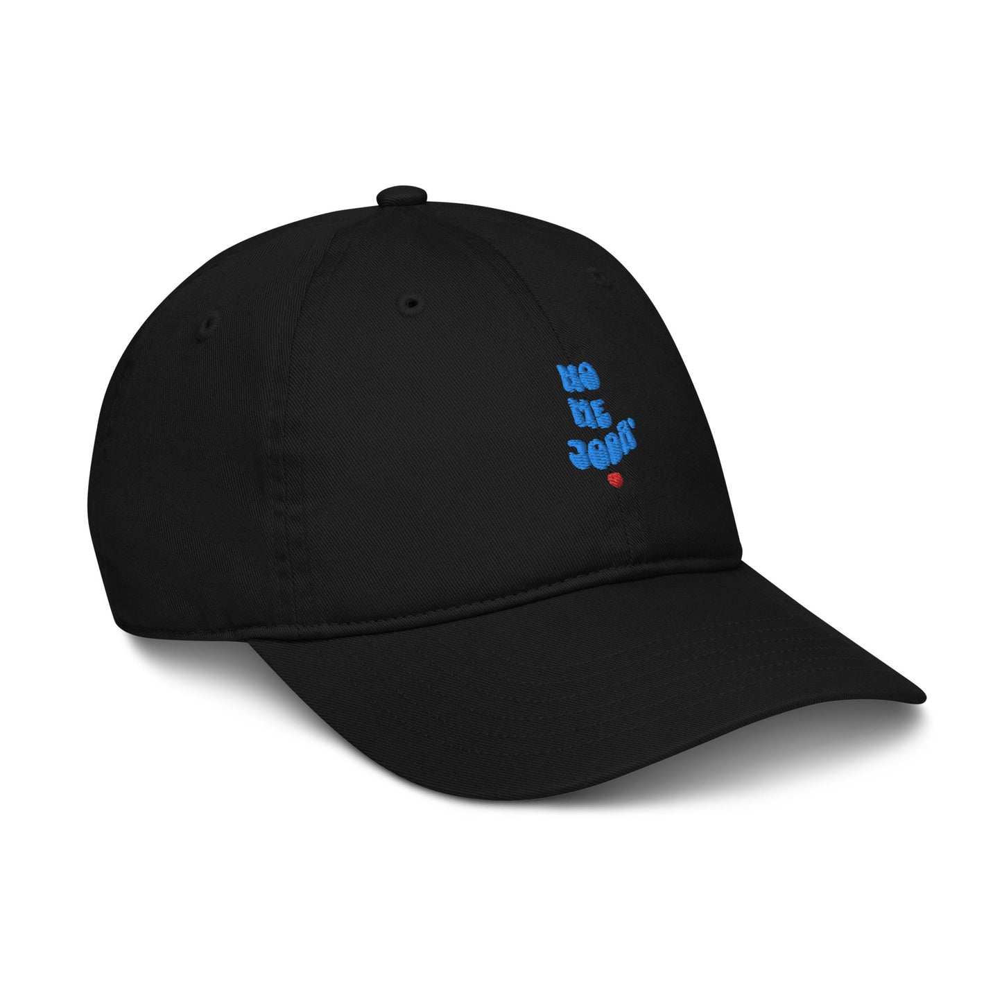 Organic dad hat -blue logo- heart