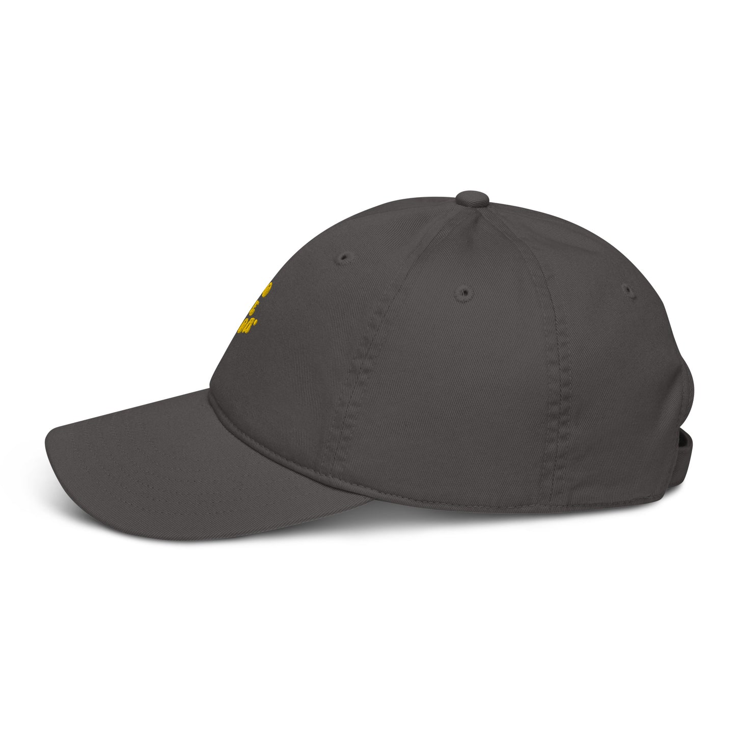 Organic dad hat-yellow logo