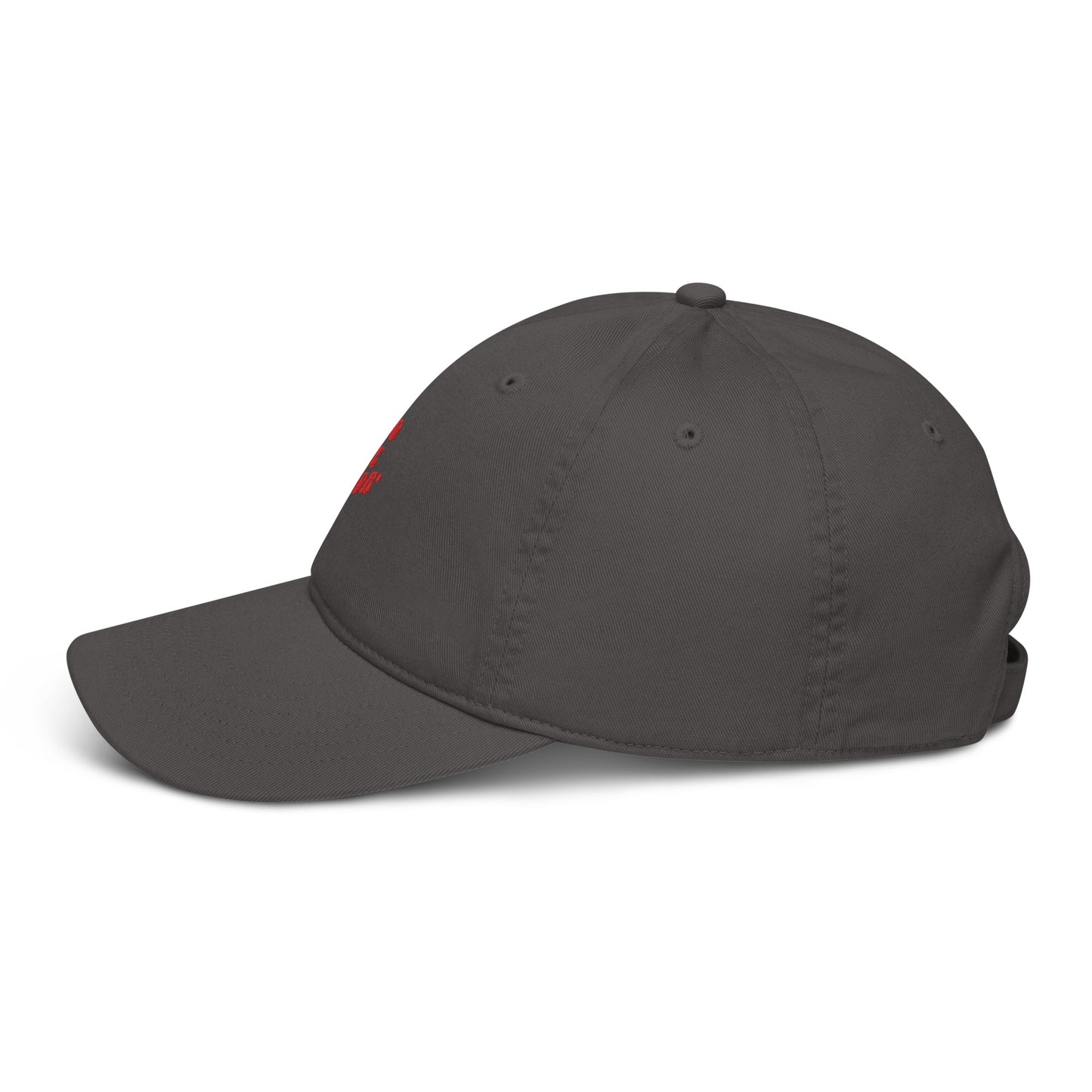 Organic dad hat-red logo