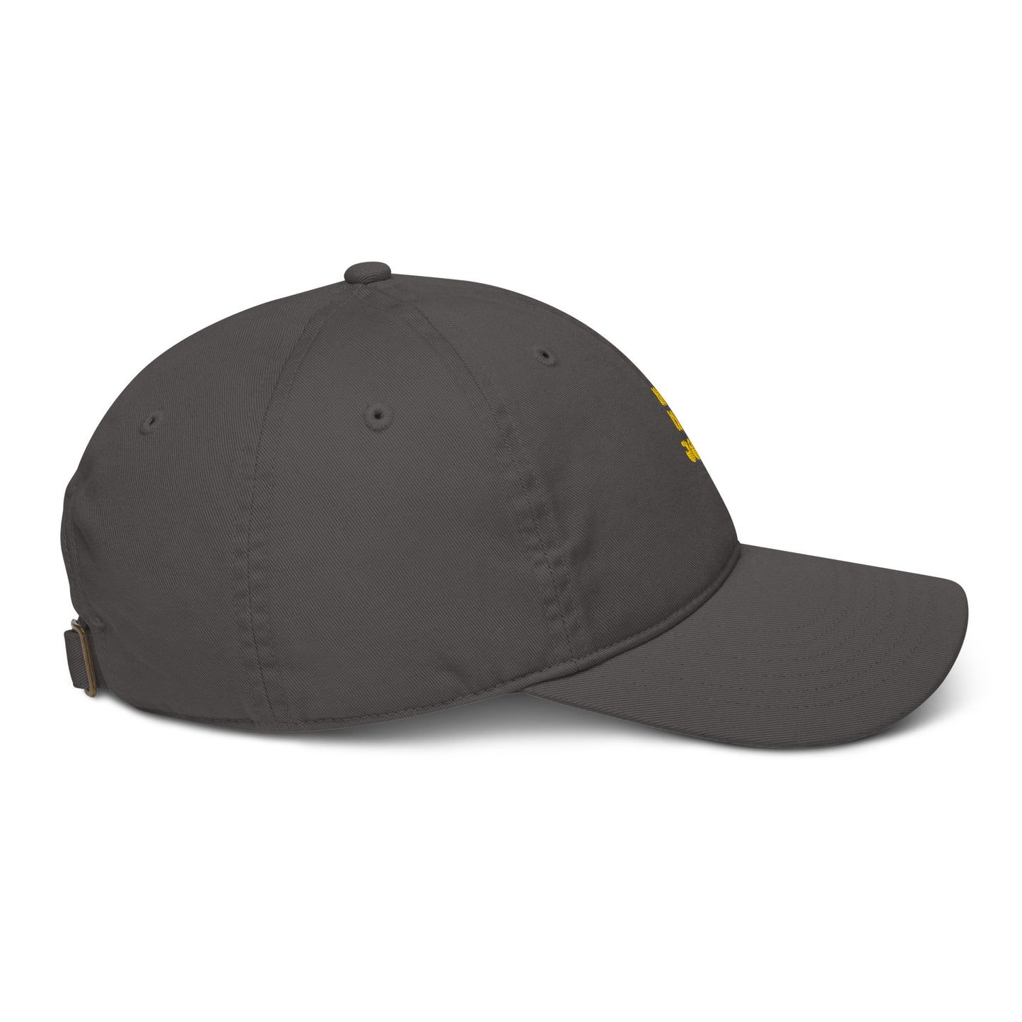Organic dad hat-yellow logo