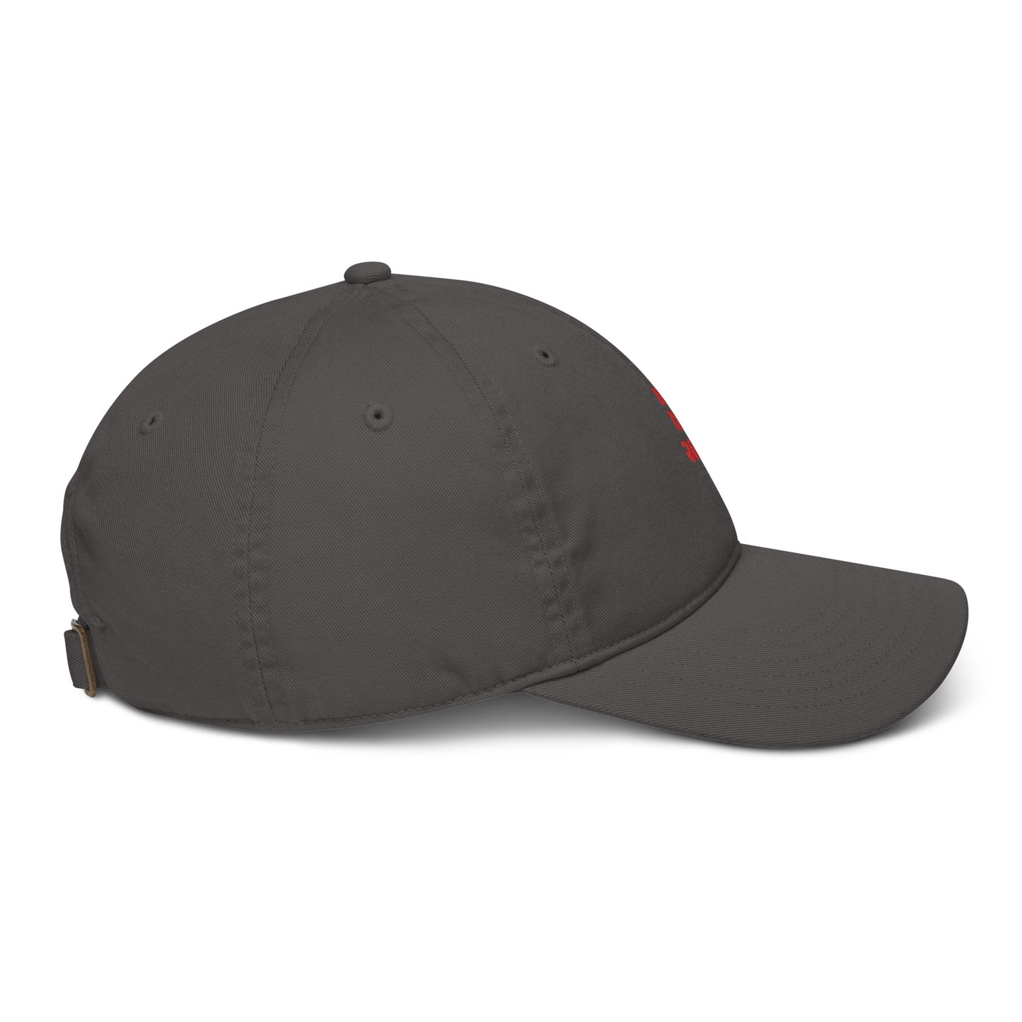 Organic dad hat-red logo