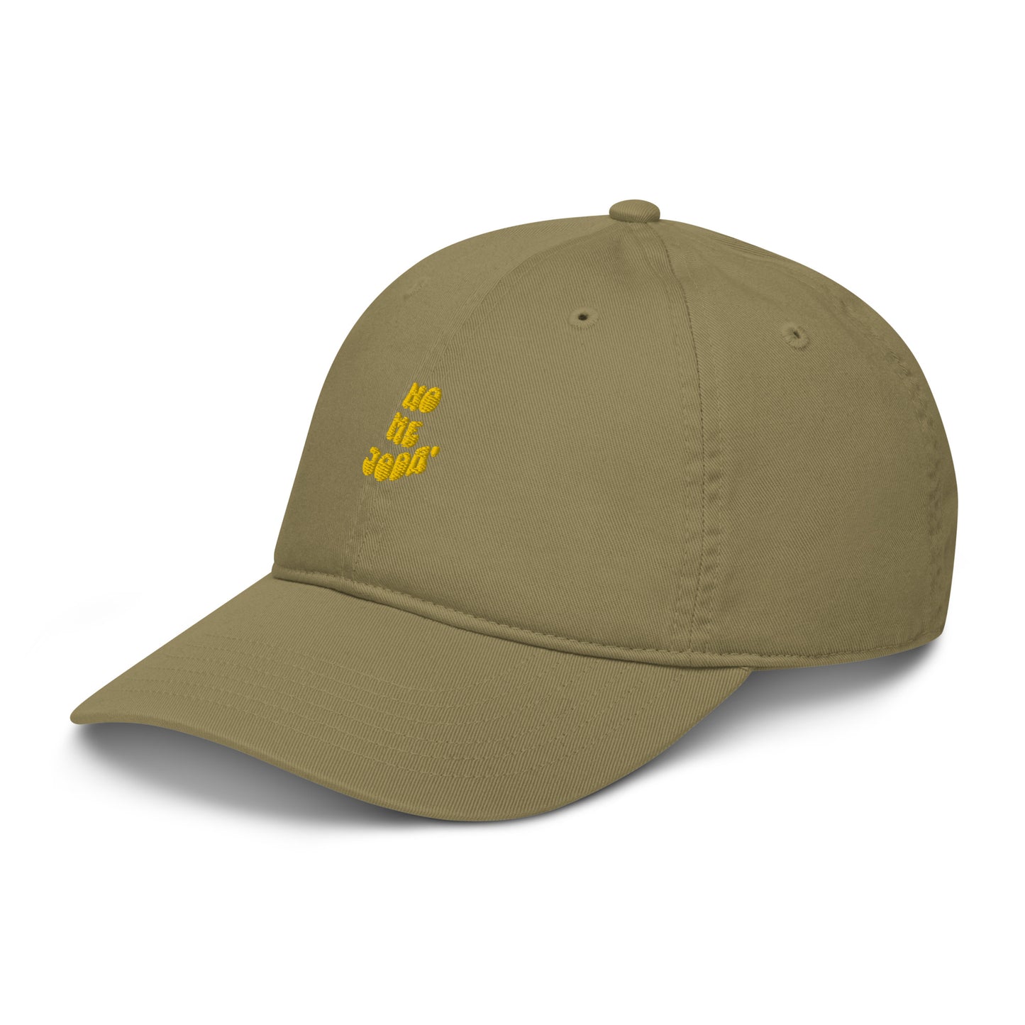 Organic dad hat-yellow logo