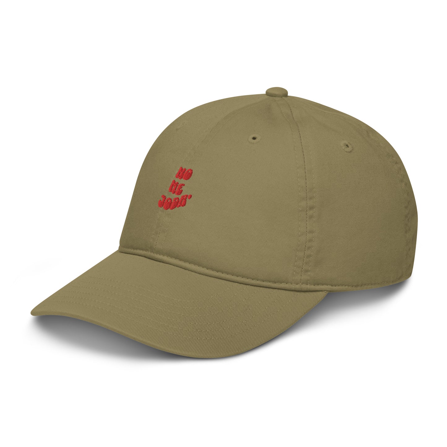 Organic dad hat-red logo