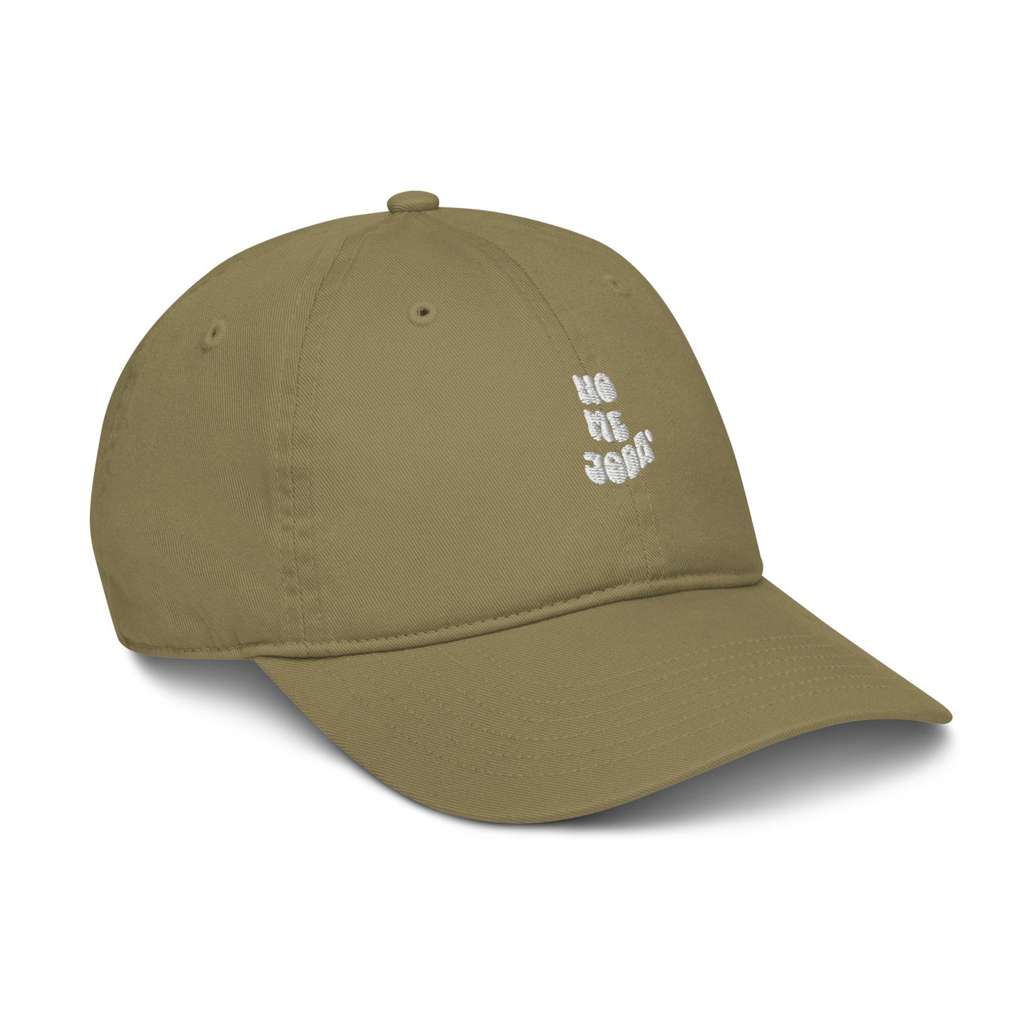Organic dad hat-white logo