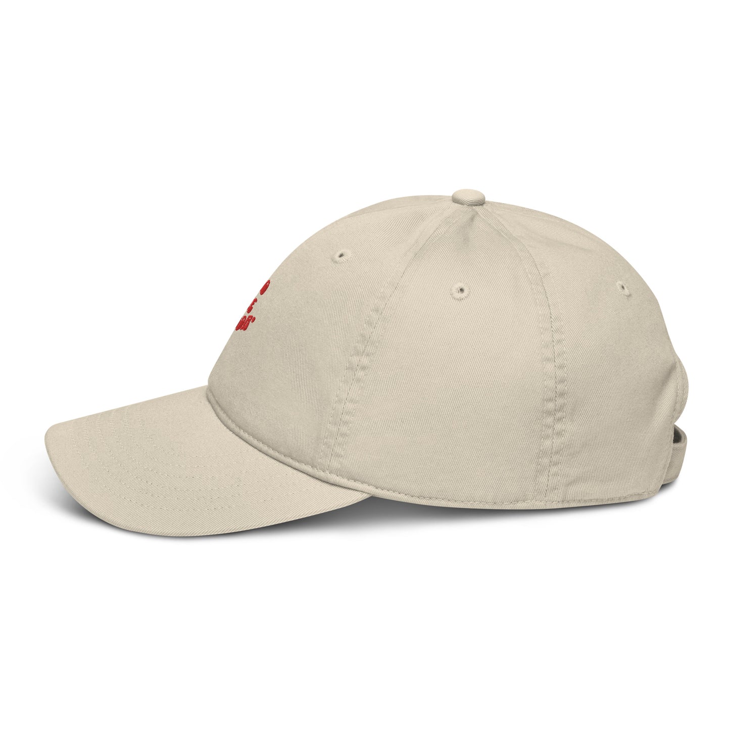 Organic dad hat-red logo