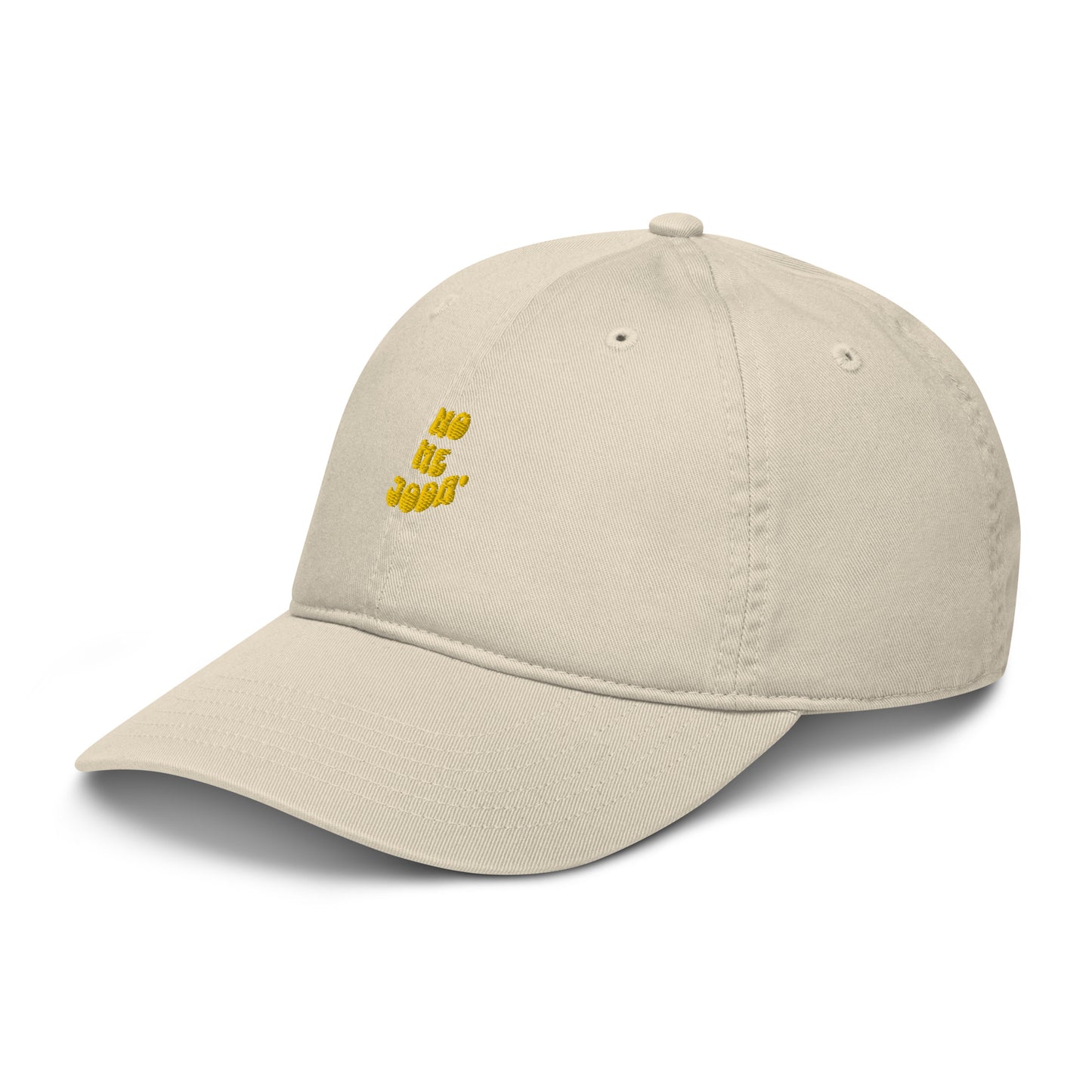 Organic dad hat-yellow logo