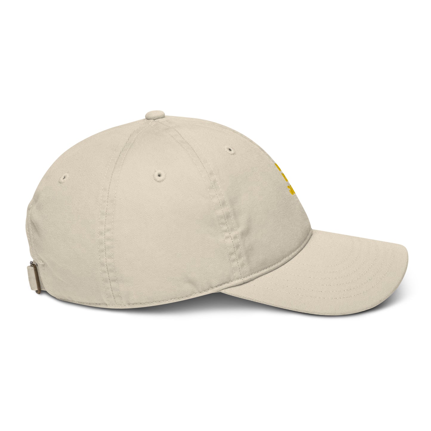 Organic dad hat-yellow logo