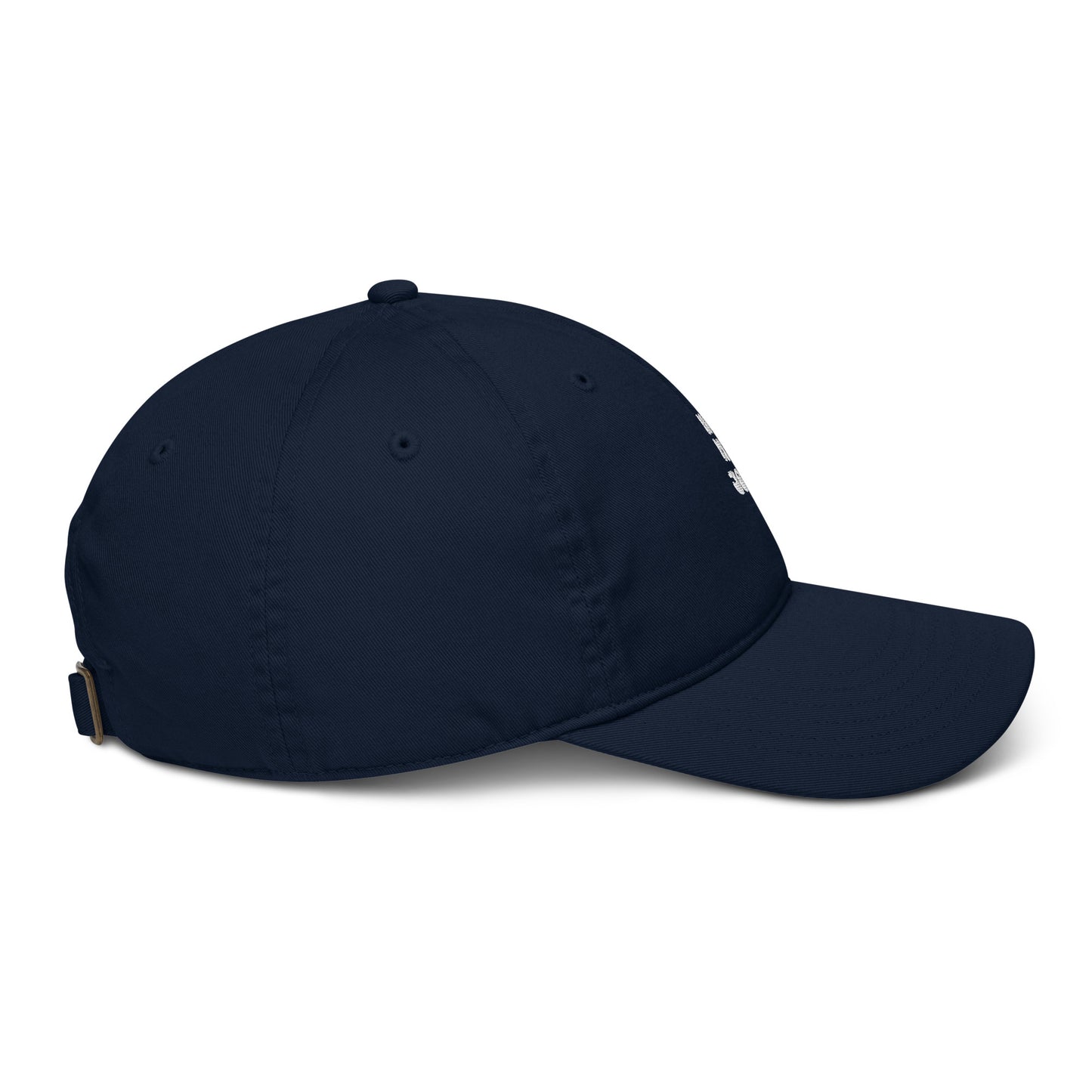 Organic dad hat-white logo