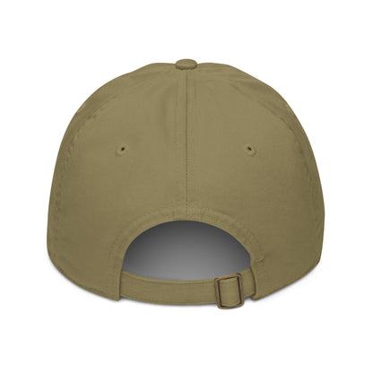 Organic dad hat-white logo