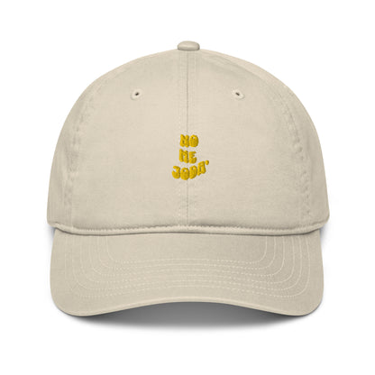 Organic dad hat-yellow logo