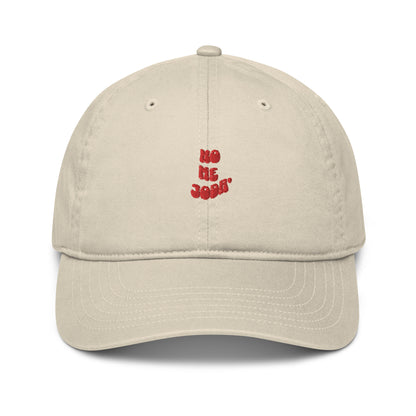 Organic dad hat-red logo