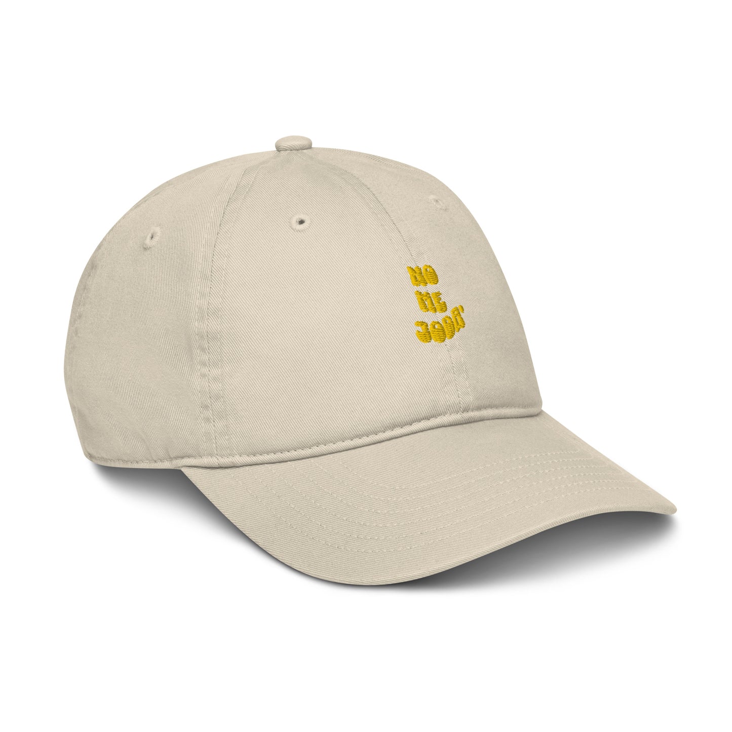Organic dad hat-yellow logo
